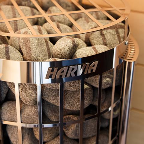 Harvia Cilindro PC90 9kW Electric Sauna Heater with Built-In Controls – Complete Package Options - NW Immersion