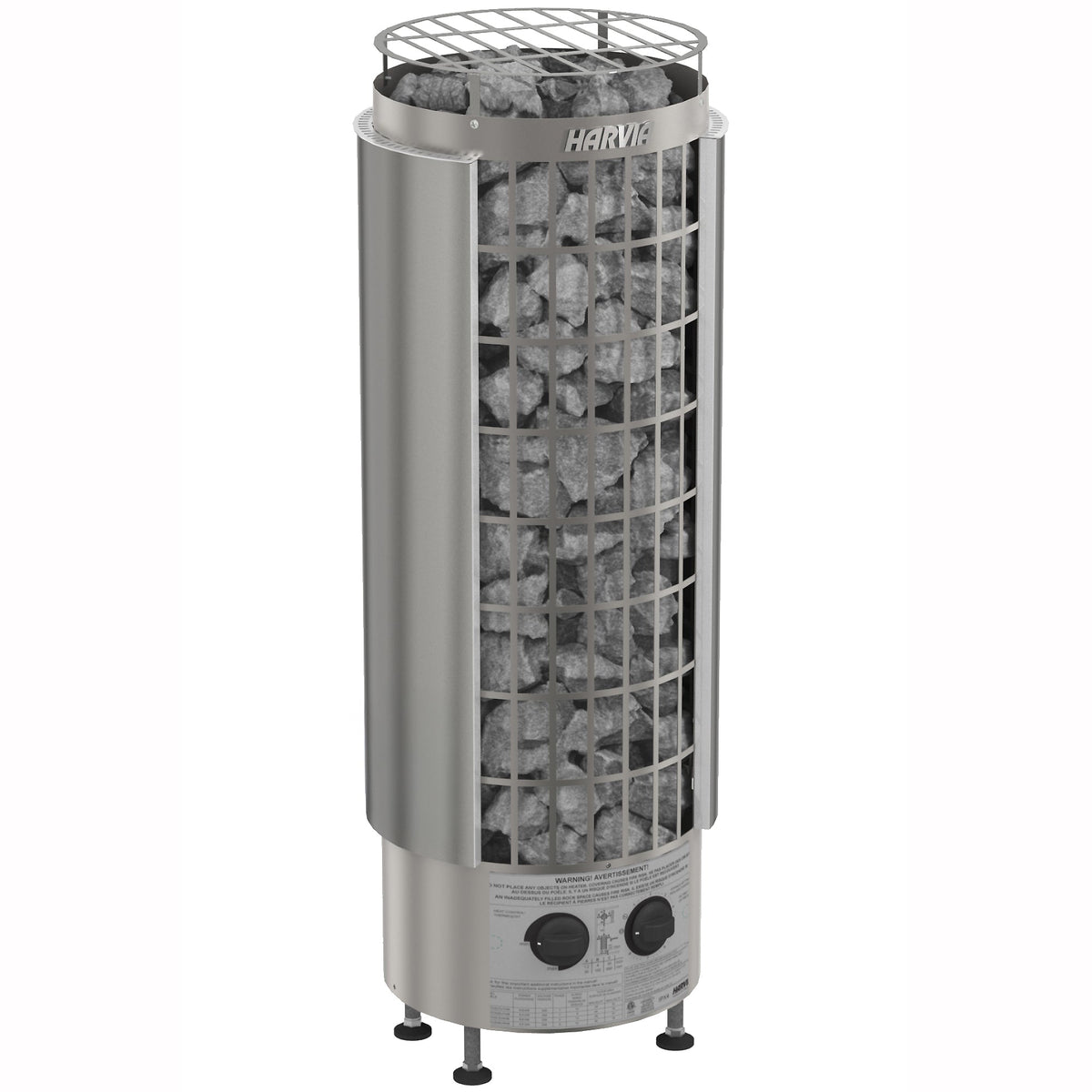 Harvia Cilindro PC90 9kW Electric Sauna Heater with Built-In Controls – Complete Package Options - NW Immersion