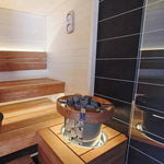Harvia Cilindro PC90E 9kW Electric Sauna Heater Package with Fenix WiFi Control & Sauna Stones - NW Immersion