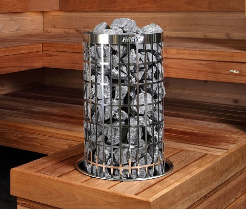 Harvia Cilindro PC90E 9kW Electric Sauna Heater | Complete Package Options