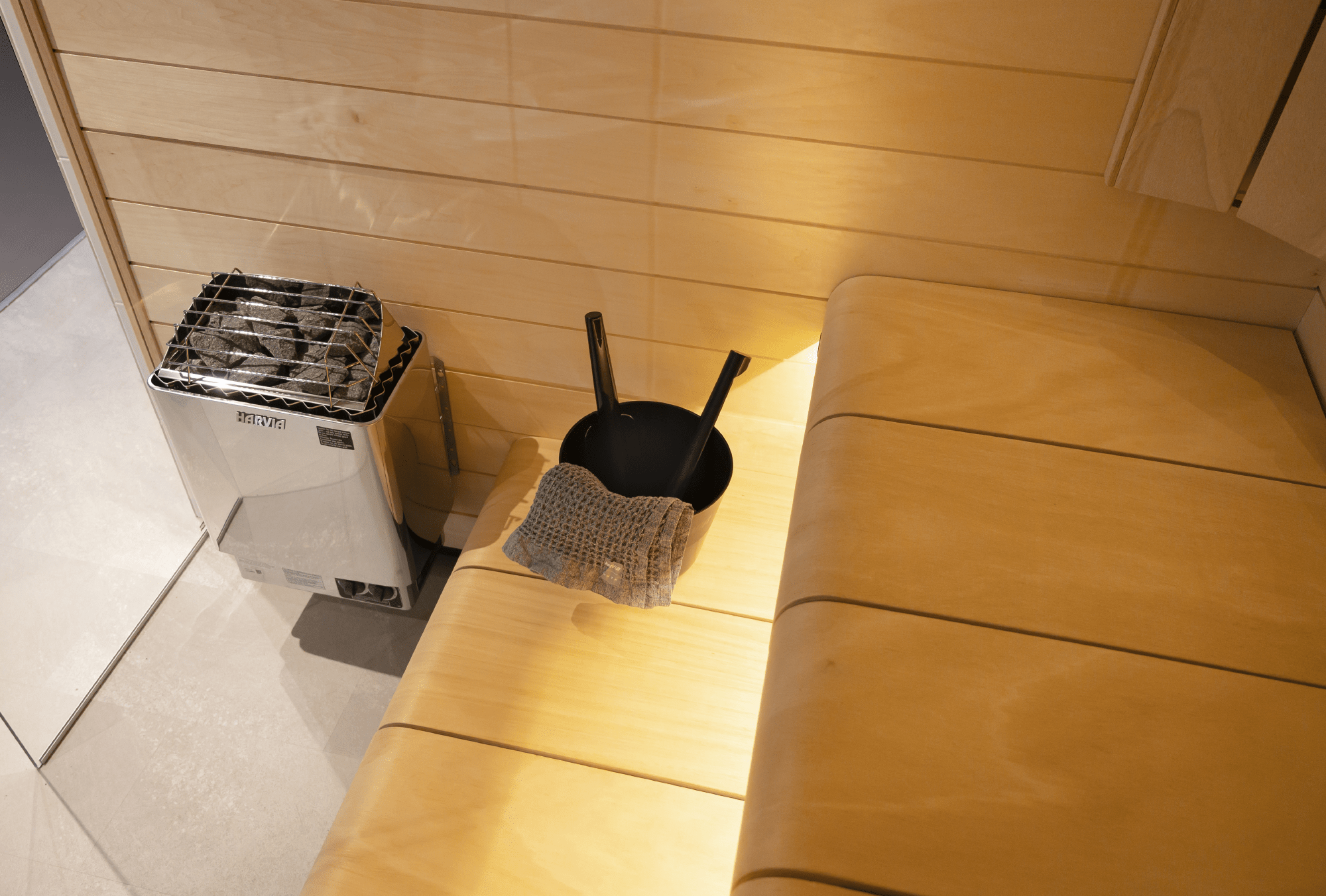 Harvia KIP60B 6kW Electric Sauna Heater, Built - In Controls – Complete Package Options - NW Immersion