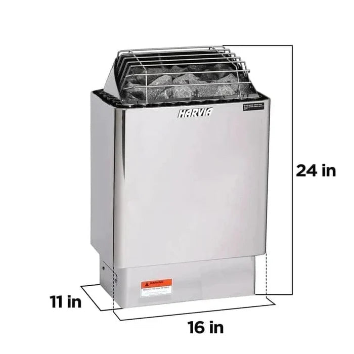 Harvia KIP60W 6kW Electric Sauna Heater – Complete Package Options - NW Immersion