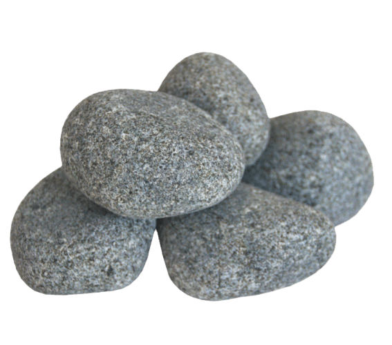 Harvia R-991 Olivine Diabase Sauna Heater Stones, Rounded, 5-10cm- 4 BOXES - NW Immersion