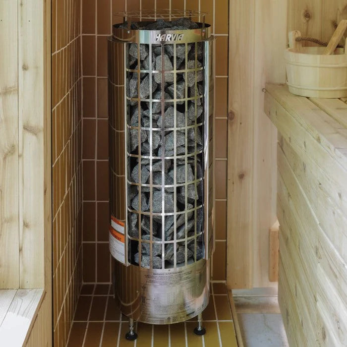 Harvia Cilindro PC90E 9kW Electric Sauna Heater | Complete Package Options