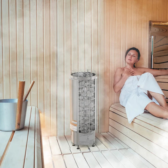 Harvia Cilindro PC90E 9kW Electric Sauna Heater | Complete Package Options