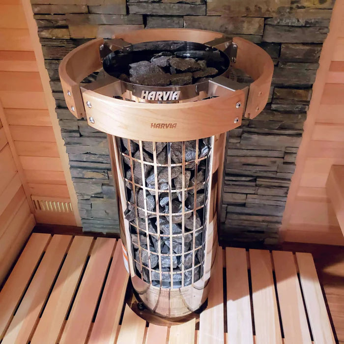 Harvia Cilindro PC90E 9kW Electric Sauna Heater | Complete Package Options