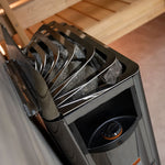 Harvia The Wall SW80 Electric Sauna Heater with Built - In Controls & Sauna Stones Included - NW Immersion