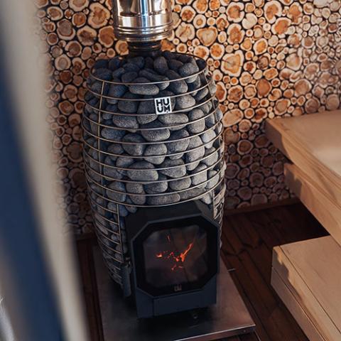 HUUM HIVE Flow Mini Wood Burning Sauna Stove - Complete Package Options - NW Immersion