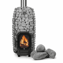 HUUM HIVE Flow Mini Wood-Burning Sauna Stove with Required Stones