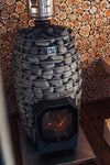 HUUM HIVE Flow Mini Wood-Burning Sauna Stove Package with Stones - NW Immersion
