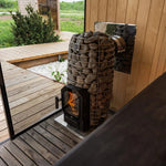 HUUM HIVE Flow Mini Wood-Burning Sauna Stove Package with Stones - NW Immersion