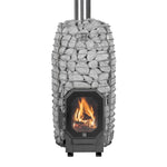 HUUM HIVE Flow Mini Wood-Burning Sauna Stove Package with Stones - NW Immersion