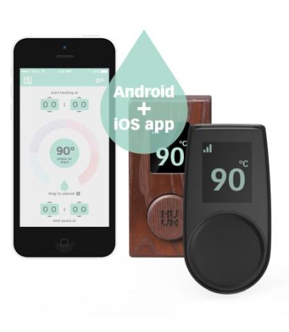 HUUM UKU Glass Sauna Heater Control with Wi - Fi - Glass - NW Immersion