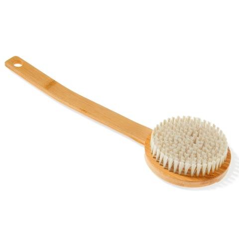 KOLO Bath Brush Bambu 2 Sauna Bath Brush with Handle, Natural Bamboo — product photo
