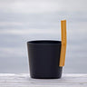 KOLO Bucket 3 Sauna Bucket with straight handle, Bamboo/Aluminum, 1Gal - BLACK - NW Immersion