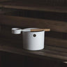 KOLO Bucket and Ladle Sauna Bucket and Ladle Set, Bamboo/Aluminum, 1Gal - WHITE - NW Immersion