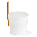 Kolo Bucket with Straight Handle, White - NW Immersion