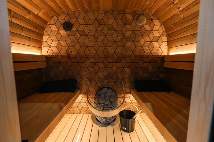 Leil Black Cube - Premium 4 - Person Outdoor Sauna Kit - NW Immersion
