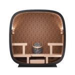 Leil Black Cube - Premium 4 - Person Outdoor Sauna Kit - NW Immersion