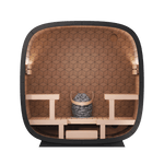 Leil Black Cube - Premium 4 - Person Outdoor Sauna Kit - NW Immersion