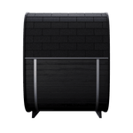 Leil Black Cube - Premium 4 - Person Outdoor Sauna Kit - NW Immersion