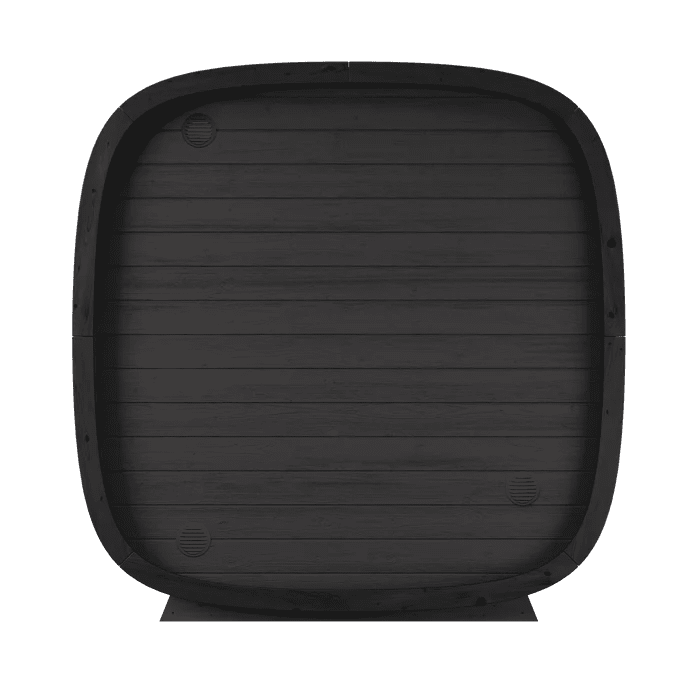 Leil Black Cube - Premium 4 - Person Outdoor Sauna Kit - NW Immersion