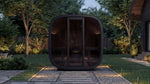 Leil Black Cube - Premium 4 - Person Outdoor Sauna Kit - NW Immersion