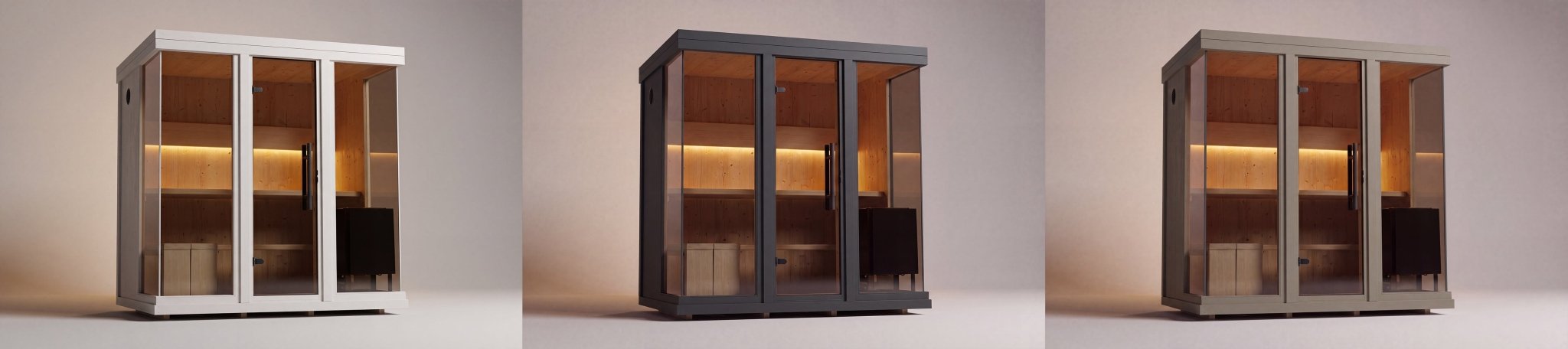 Leil Celto M 3 Person Outdoor Traditional Finnish Sauna - NW Immersion