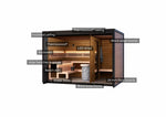 Leil Patio M, 5-Person Outdoor Traditional Finnish Sauna with Front Room - NW Immersion