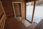 Leil Patio M, 5-Person Outdoor Traditional Finnish Sauna with Front Room - NW Immersion