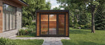 Leil Patio M, 5-Person Outdoor Traditional Finnish Sauna with Front Room - NW Immersion