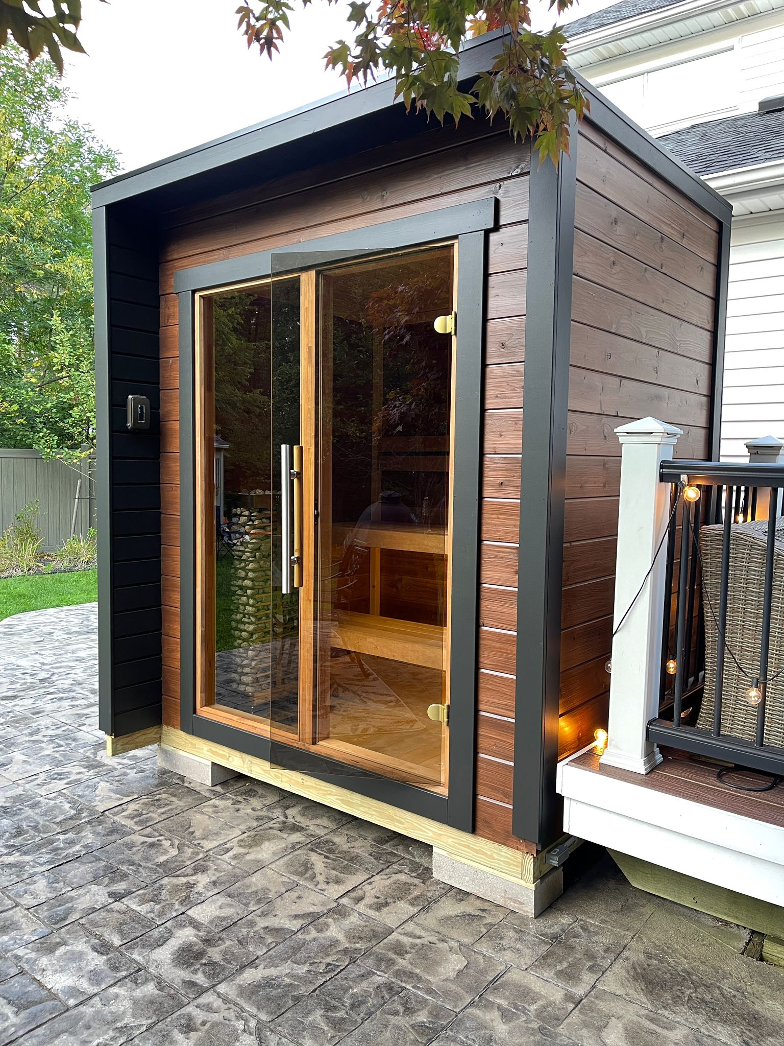 Leil Patio XXS 3 Person Outdoor Sauna - NW Immersion
