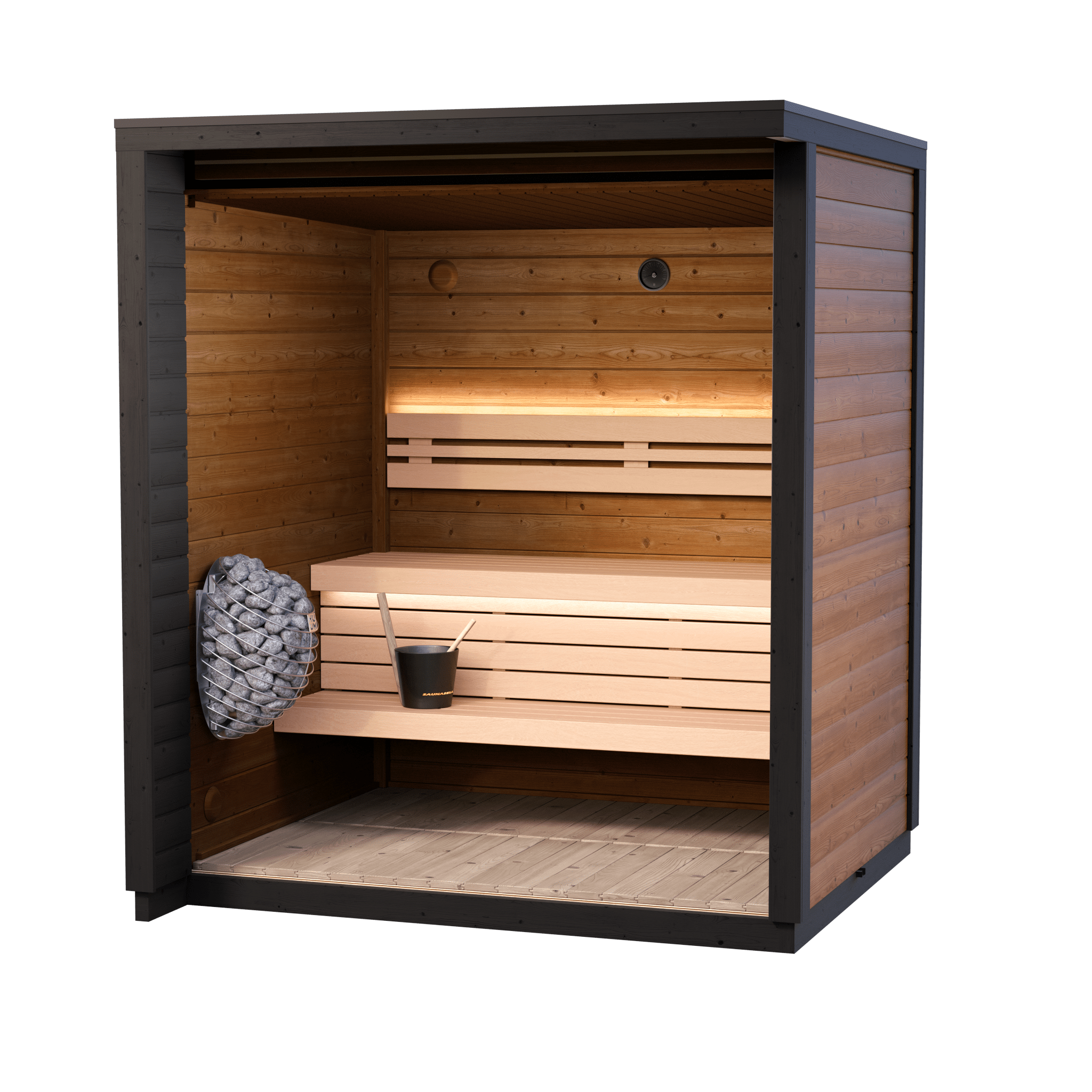 Leil Patio XXS 3 Person Outdoor Sauna - NW Immersion