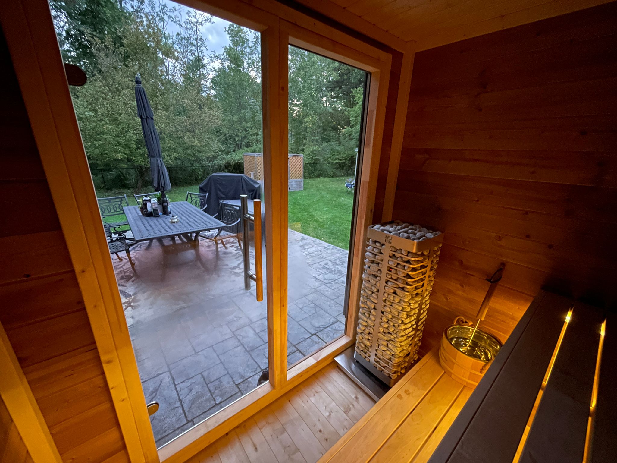 Leil Patio XXS 3 Person Outdoor Sauna - NW Immersion