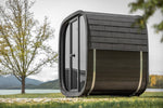 Leil Saunas Black Cube Classic 4-Person Outdoor Sauna Kit - NW Immersion