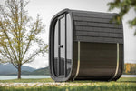 Leil Saunas Black Cube Classic 4-Person Outdoor Sauna Kit - NW Immersion