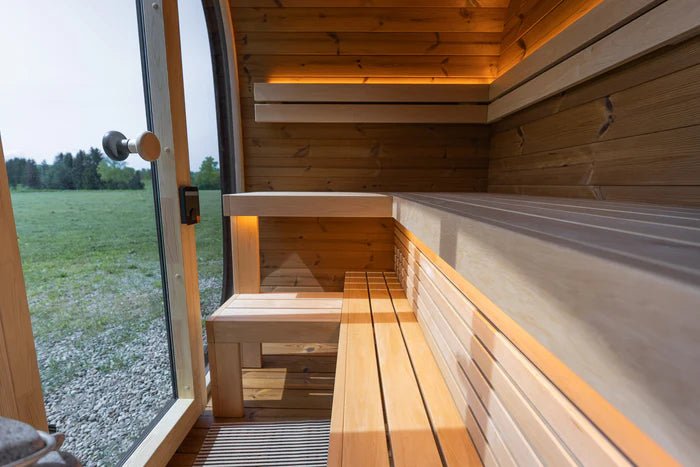 Leil Saunas Black Cube Classic 4-Person Outdoor Sauna Kit - NW Immersion