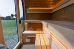 Leil Saunas Black Cube Classic 4-Person Outdoor Sauna Kit - NW Immersion