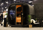 Leil Saunas Black Cube Classic 4-Person Outdoor Sauna Kit - NW Immersion