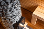 Leil Saunas Black Cube - COMFORT 6 - Person Outdoor Sauna Kit - NW Immersion