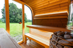 Leil Saunas Black Cube - COMFORT 6 - Person Outdoor Sauna Kit - NW Immersion