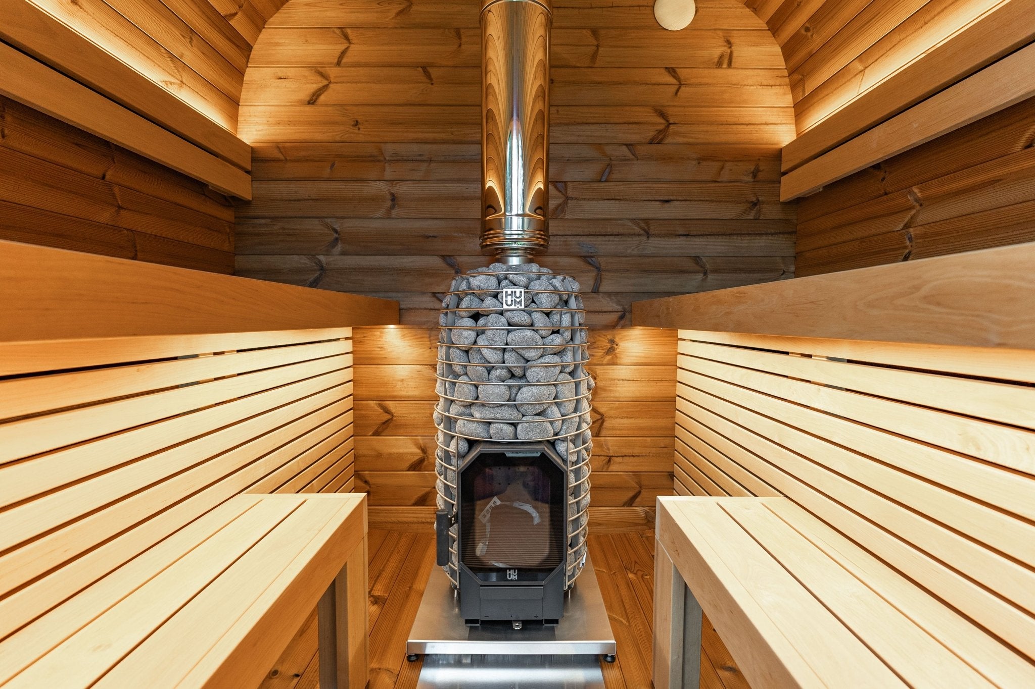 Leil Saunas Black Cube - COMFORT 6 - Person Outdoor Sauna Kit - NW Immersion