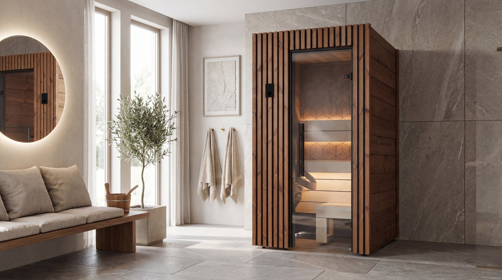 Leil Saunas Como 1 - 120, 1 - Person Indoor Sauna Kit - NW Immersion