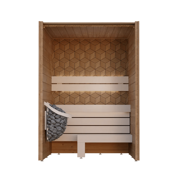 Leil Saunas Como 2 - 150 2 - Person Indoor Sauna Kit - NW Immersion