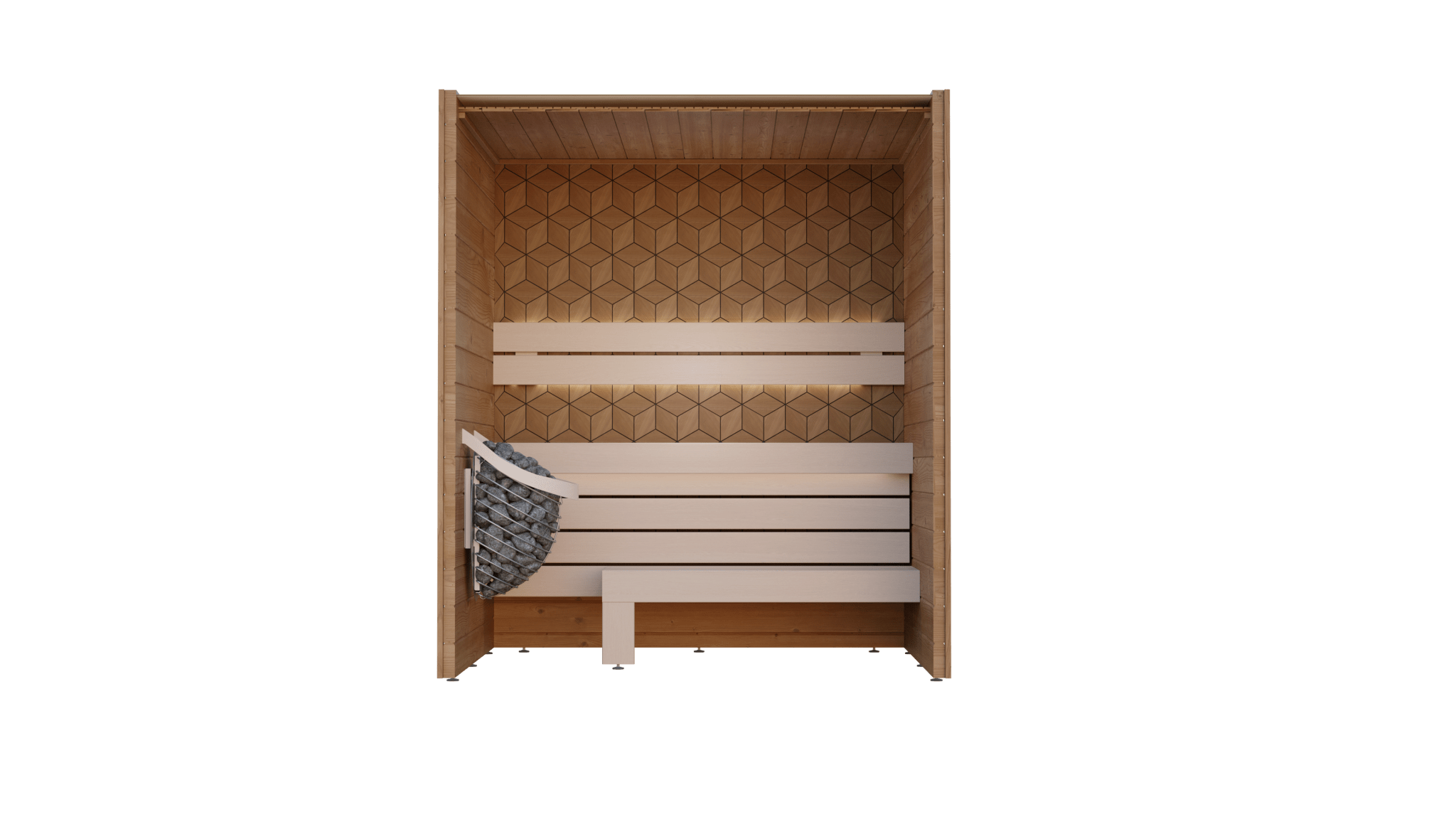 Leil Saunas Como 3 - 180, 3 - Person Indoor Sauna Kit - NW Immersion