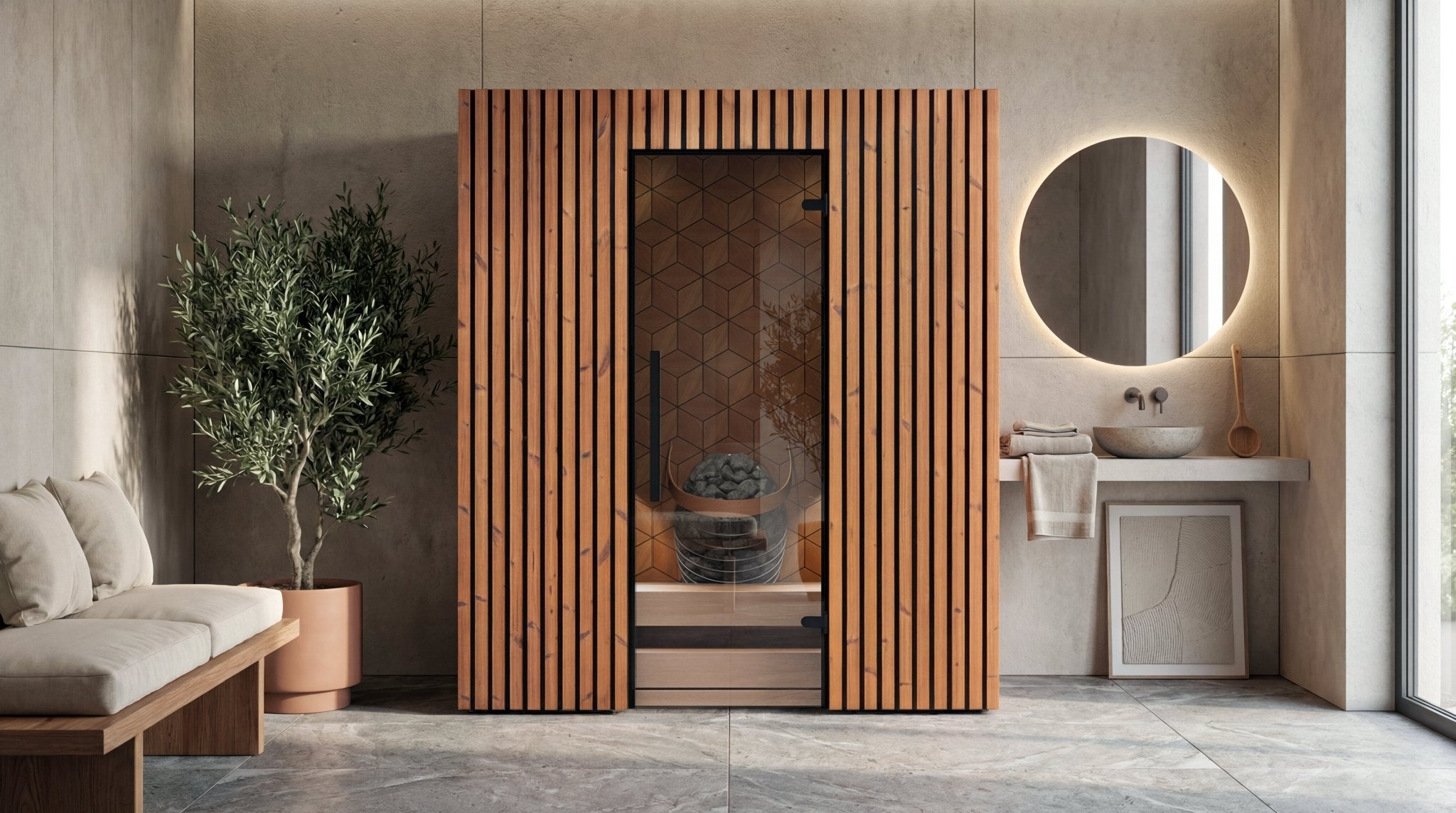 Leil Saunas Como 4 - 180, 4 - Person Indoor Sauna Kit - NW Immersion