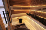 Leil Saunas Round Cube Mini, 4 - 5 Person Outdoor Sauna - NW Immersion