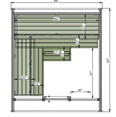 Leil Saunas Round Cube Mini, 4 - 5 Person Outdoor Sauna - NW Immersion