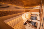Leil Saunas Round Cube Relax, 6 Person Outdoor Sauna - NW Immersion