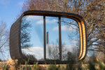 Leil Saunas Round Cube Relax, 6 Person Outdoor Sauna - NW Immersion